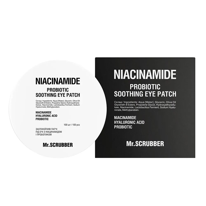 Mr.Scrubber Niacinamide Calming Eye Patches — заспокійливі патчі під очі, 100 шт